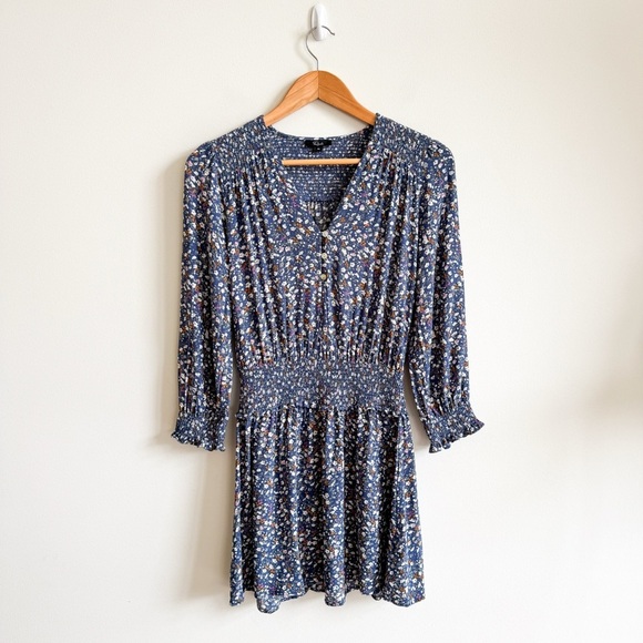 RAILS • Zana Dress in Blue Floral Ditsy - Picture 2 of 15